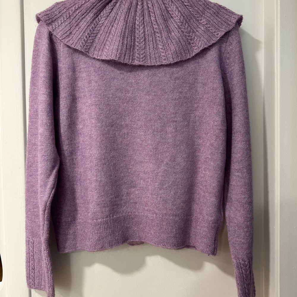 Purple sweater! Super soft and very cute
